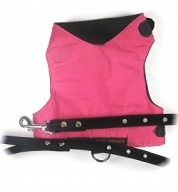 Pink Cat Harness with Diamante Lead